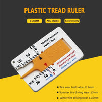 1pcs Tyre Tread Depth Depthometer Car Wheel Tread Depthometer Tread Ruler Wheel Measure Tool Plastic Measure Tools