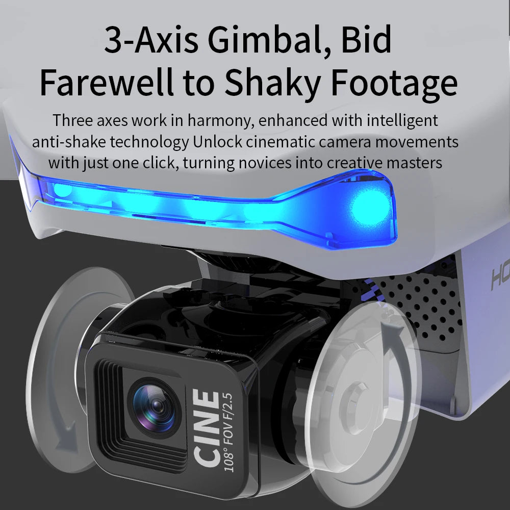 X40 GPS Drone Professional 4K Camera 3-axis gimbal Aerial Optional Obstacle Avoidance Brushless 5G WIFI FPV RC Quadcopter Toys