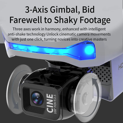 X40 GPS Drone Professional 4K Camera 3-axis gimbal Aerial Optional Obstacle Avoidance Brushless 5G WIFI FPV RC Quadcopter Toys